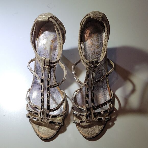 BRAND NEW NEW YORK  TRANSIT HIGH HEEL PEEP TOE ANKLE STRAP SANDAL - Picture 3 of 15